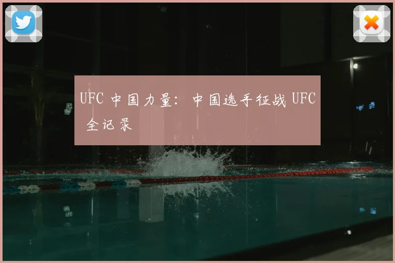 UFC 中国力量：中国选手征战 UFC 全记录